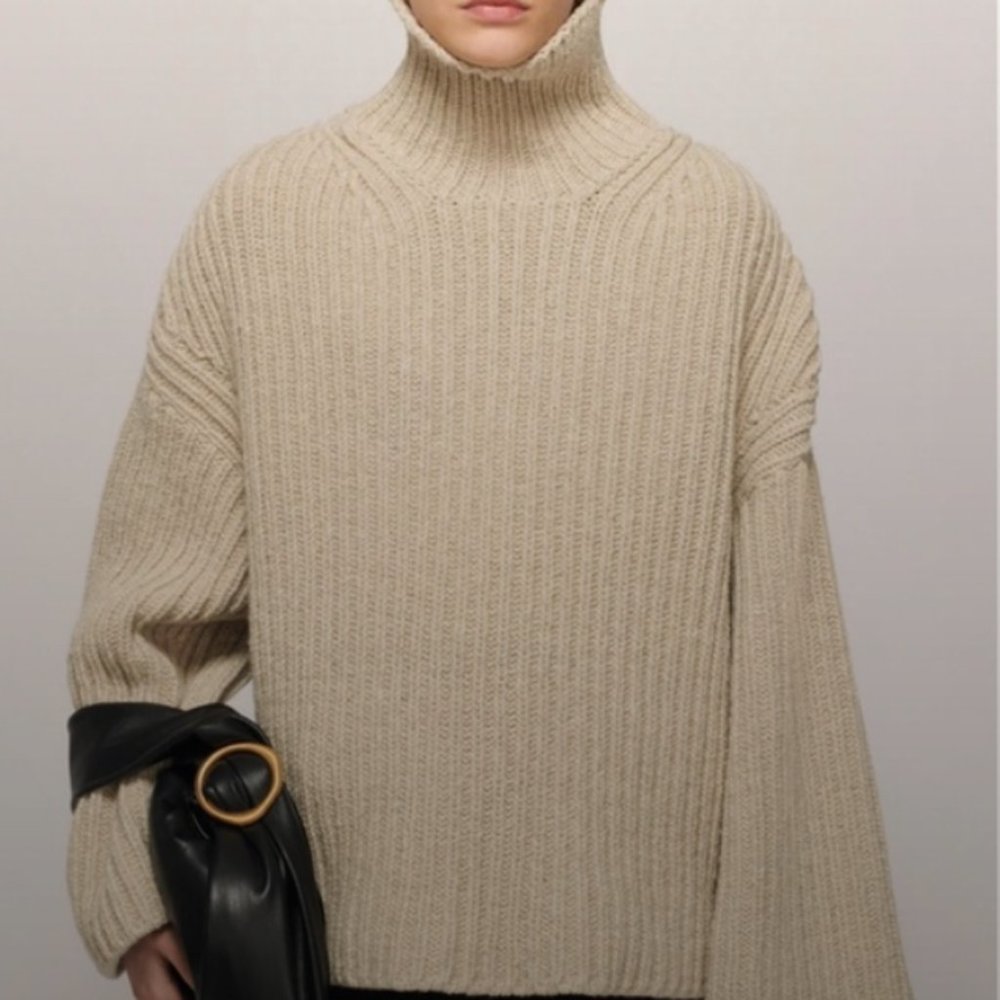 Nanushka Raw sweater - Stone Melange